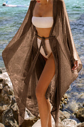 Maillot de bain Vacation Solid Frenulum Cover Up